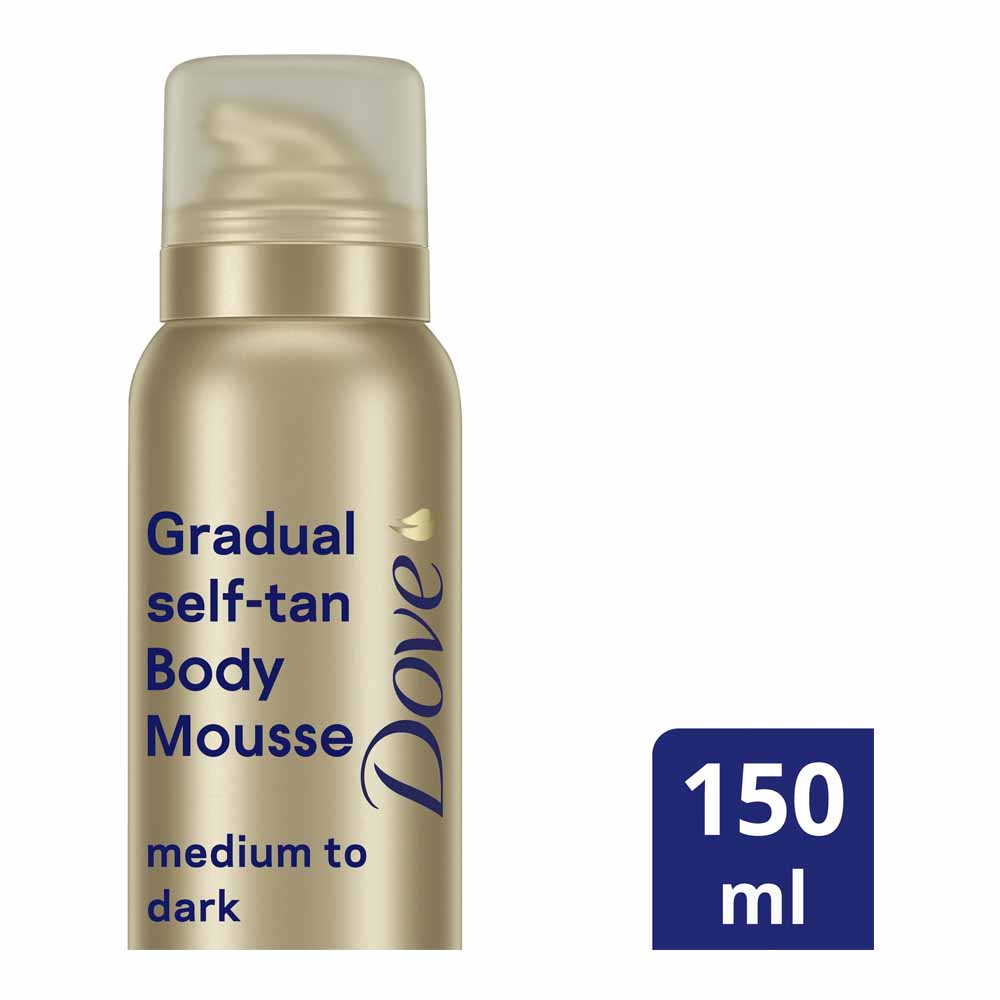 Dove Derma Gradual selftan Body Mousse Medium/Dark 150ml Wilko