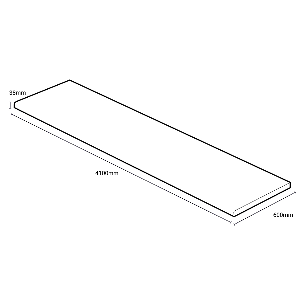 Omega Classic Cassata Postformed Laminate Worktop 4100 x 600 x 38mm Image 4