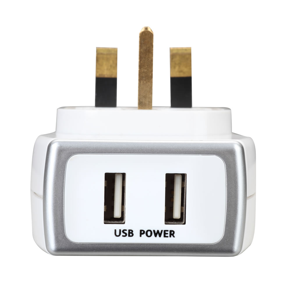 Wilko Plug Through USB Surge Adaptor Image 5