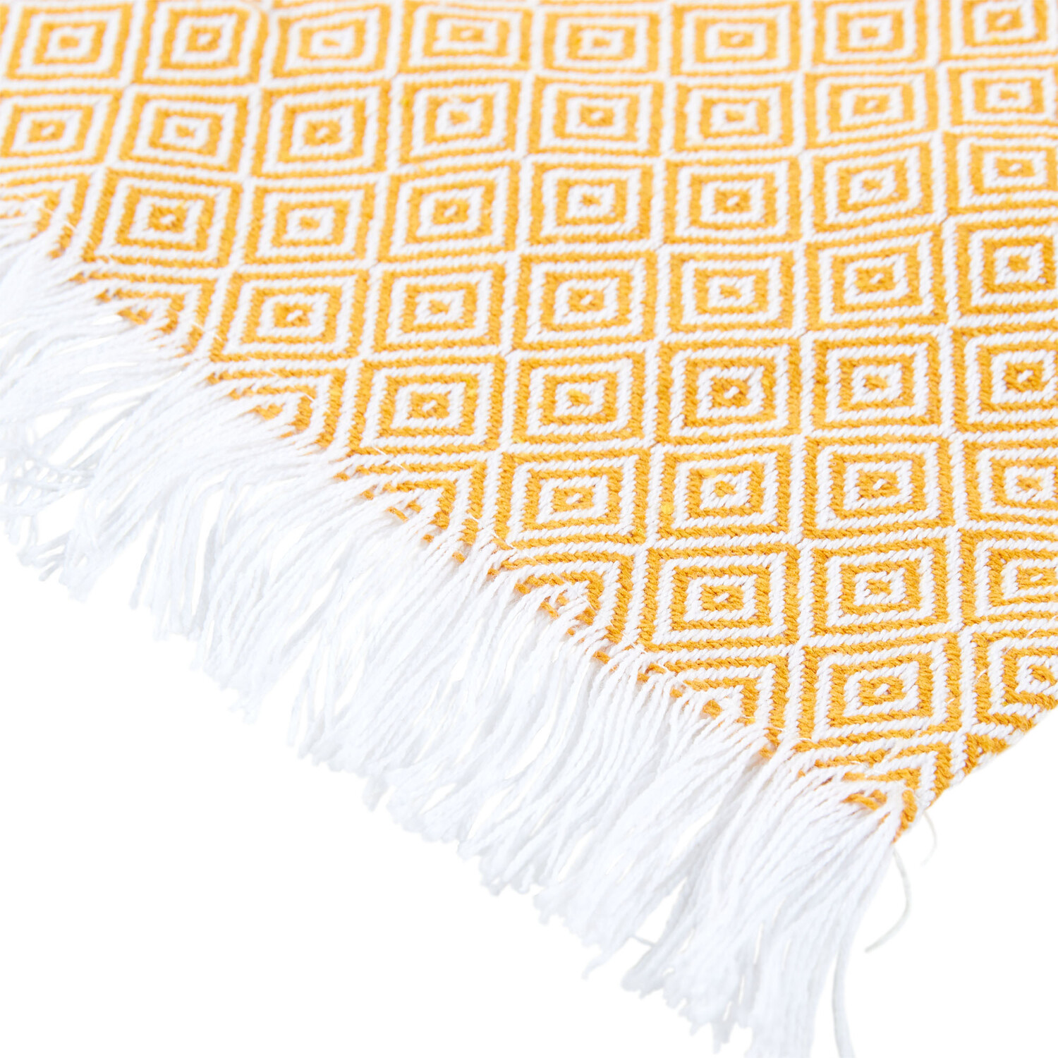 Diamond Geo Table Runner - Burnt Orange Image 3