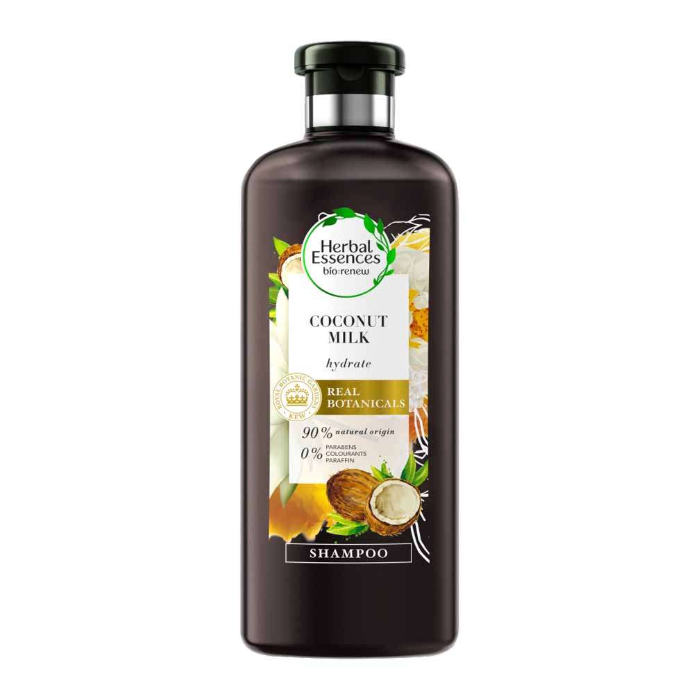 Herbal Essences Biorenew Coconut Milk Hydrating Vegan Shampoo 400ml Image 1