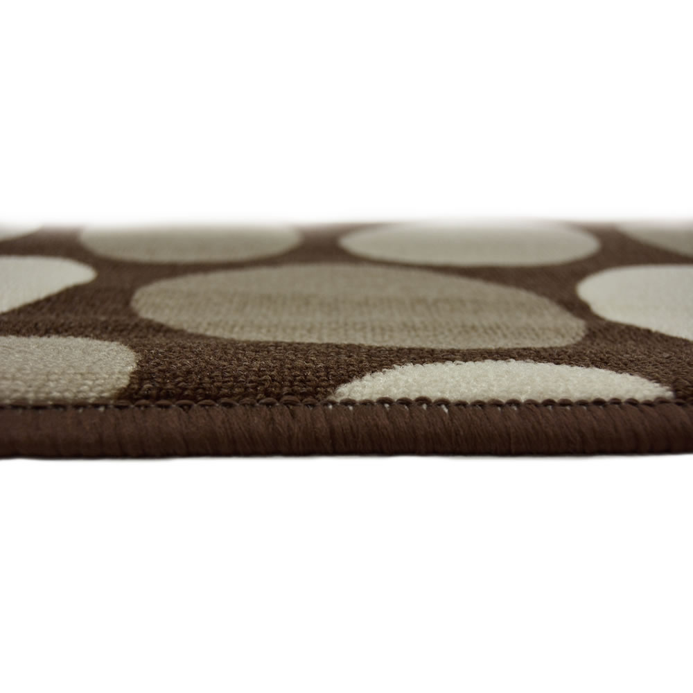 Stepping Stones Chocolate Runner with Mat 57 x 180cm and 57 x 40cm Image 3