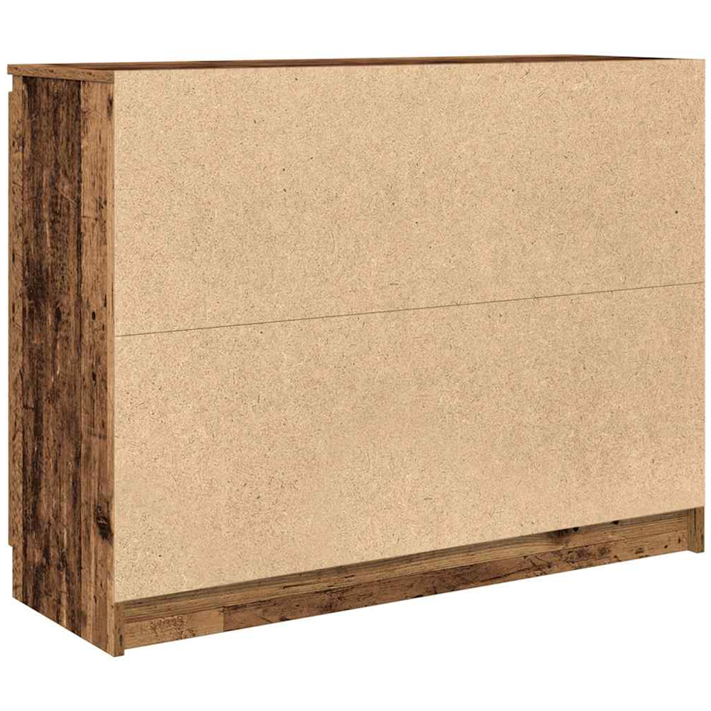 vidaXL 2 Door 4 Drawer Old Wood Sideboard Image 7