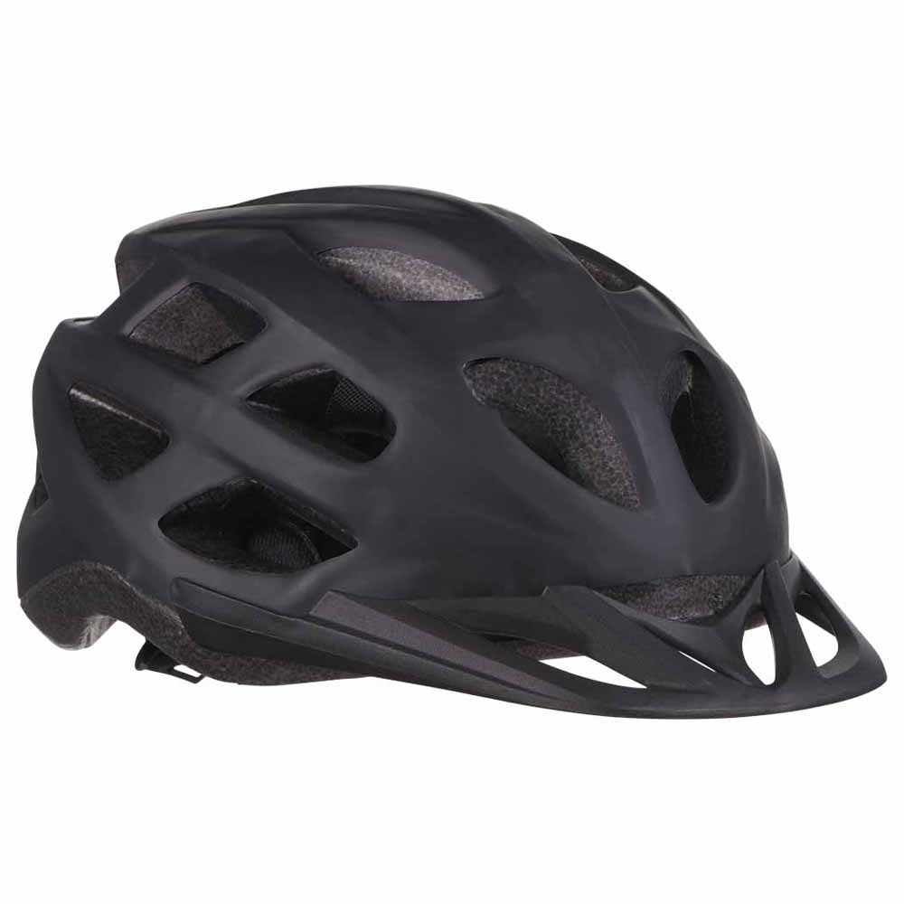 Wilko Adult 58-62cm Matt Black Cycle Helmet Image 1