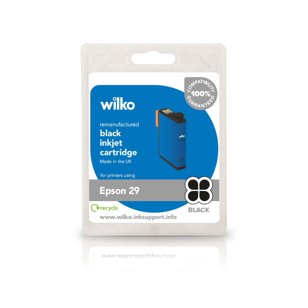 Wilko Remanufactured Epson T2981 Black Inkjet Cartidge Image 1