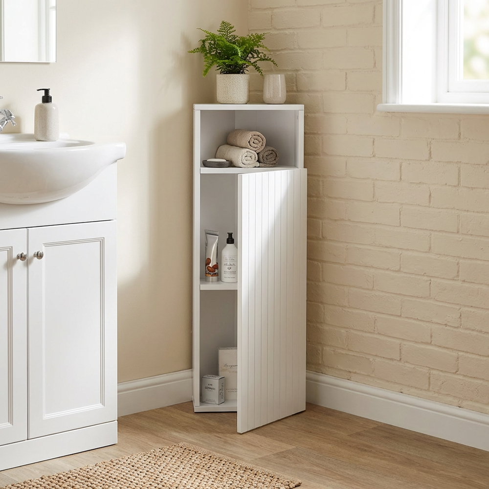 Adeline White Corner Cabinet Image 4