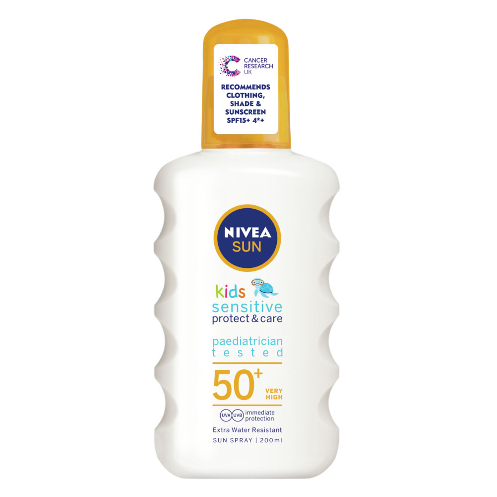 Nivea Sun Kids Sensitive Protect & Care Sun Spray SPF 50+ 200ml Image