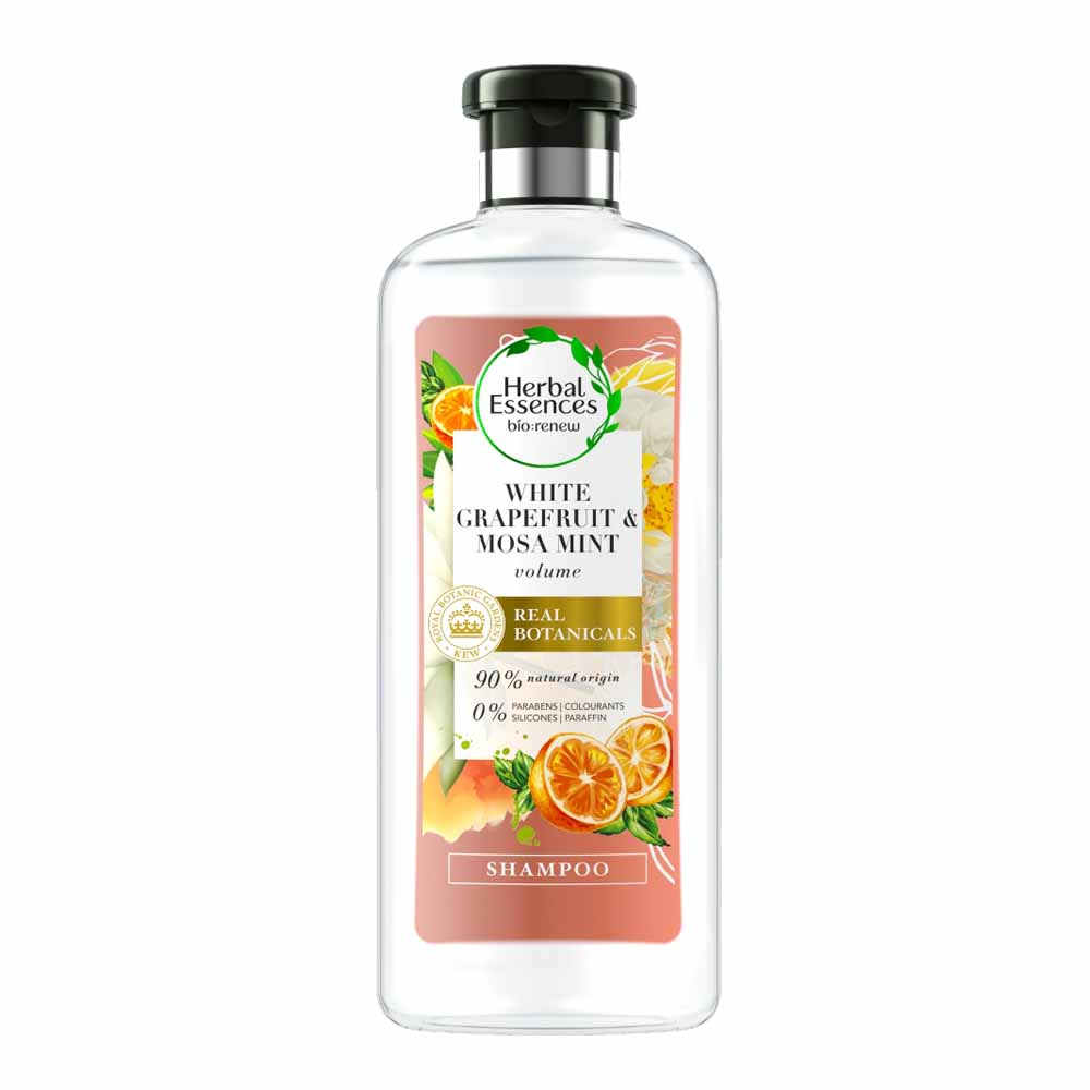 Herbal Essences Bio Renew White Grapefruit and Mosa Mint Shampoo 400ml Image 1