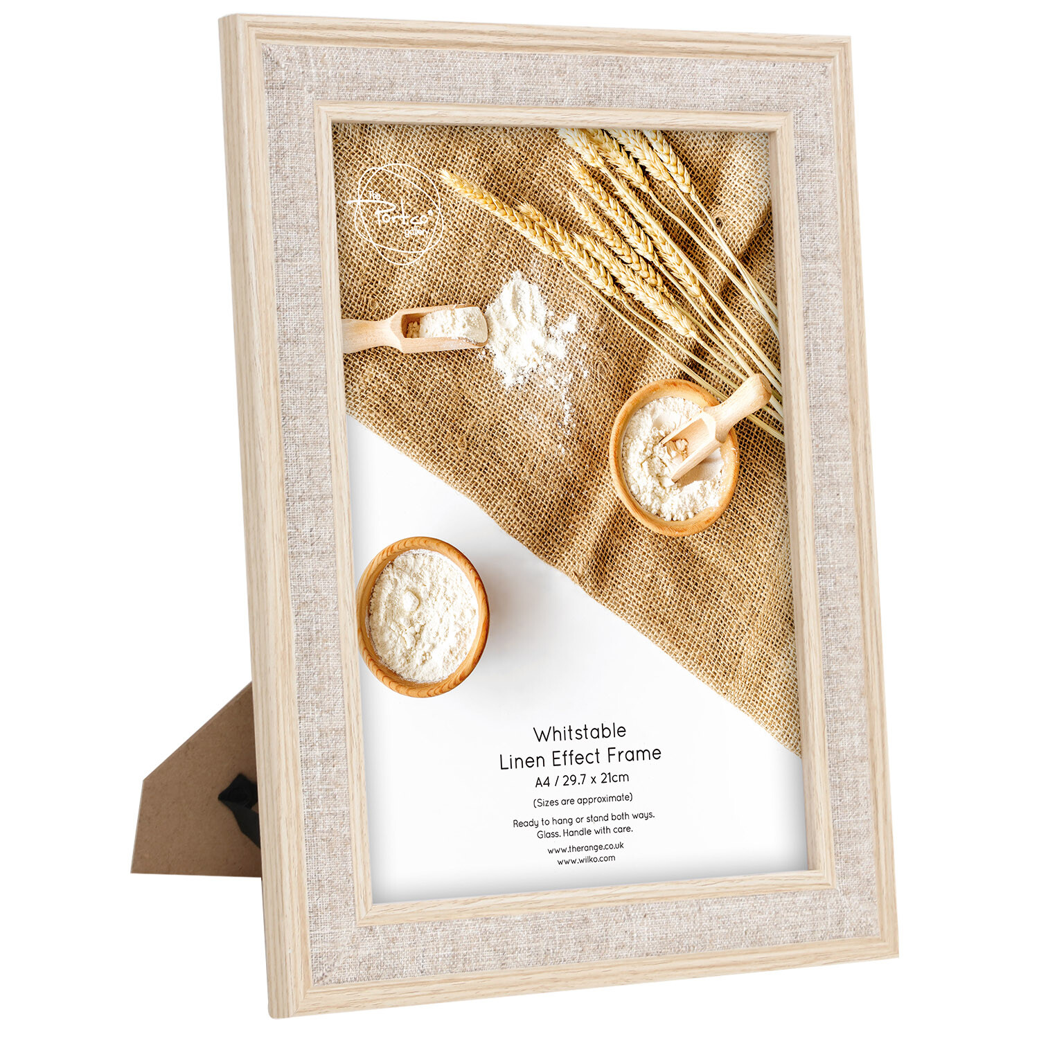 Whitstable Linen Effect Frame - Brown / A4 Image 3