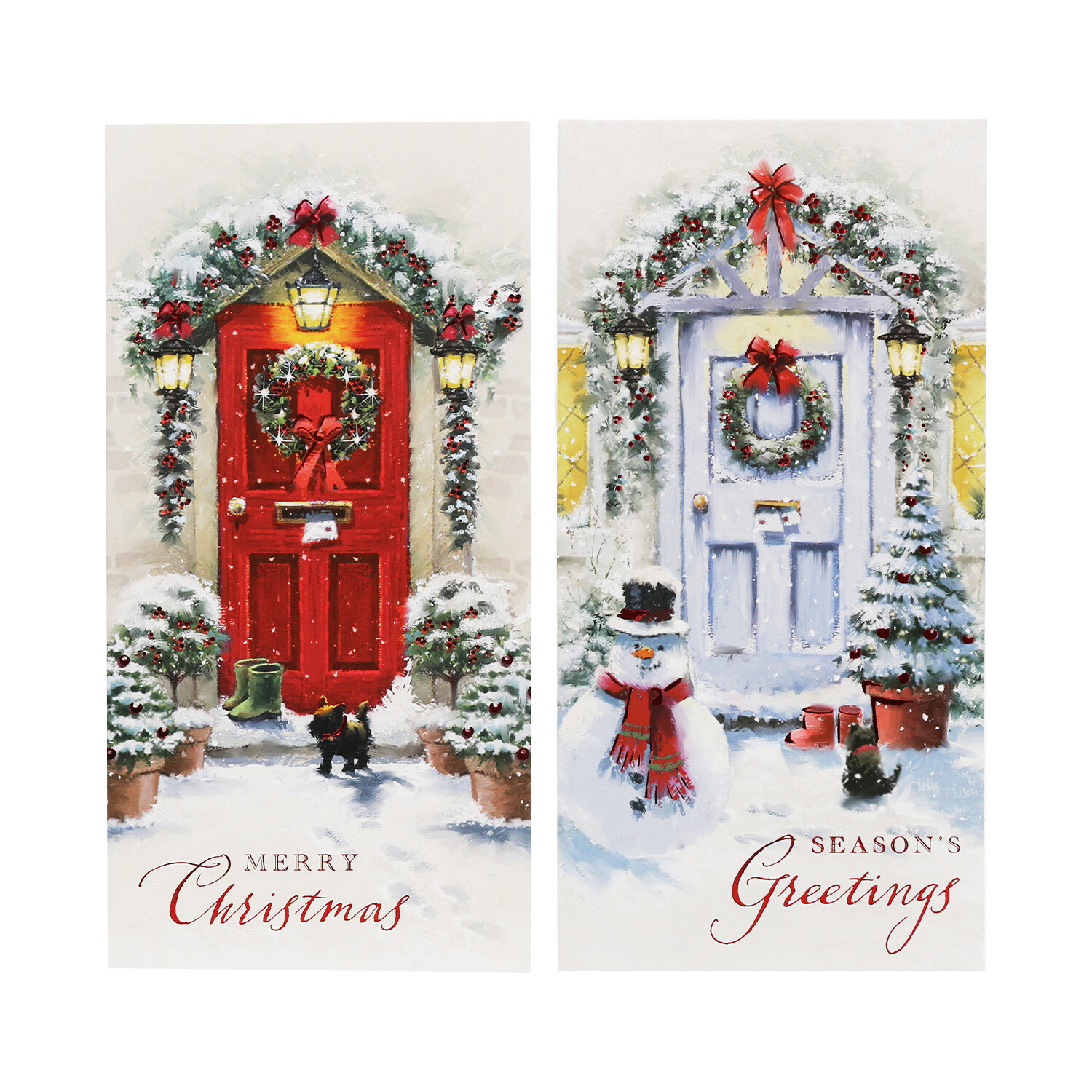 Luxury Slim Front Door Christmas Cards Image 2