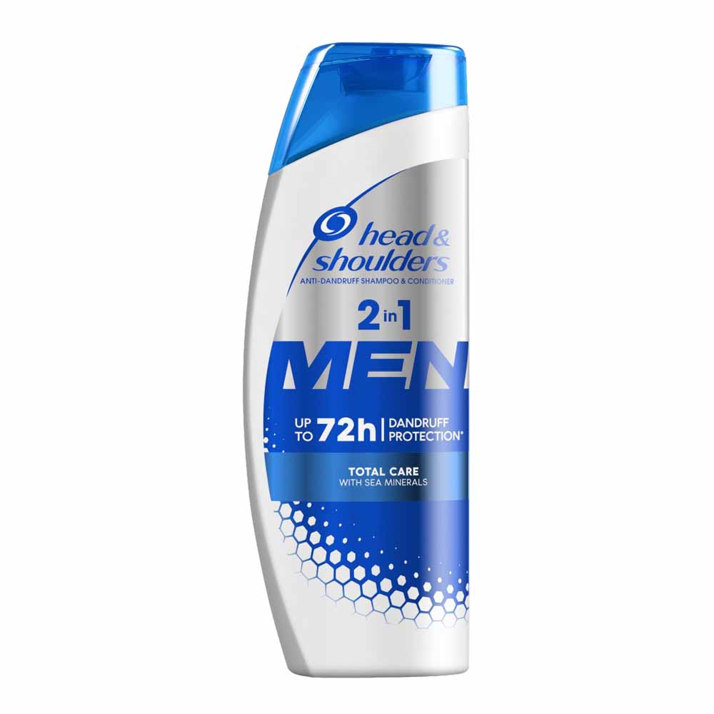 Head and Shoulders Mens 2 in 1 Total Care Shampoo 400ml Image 2