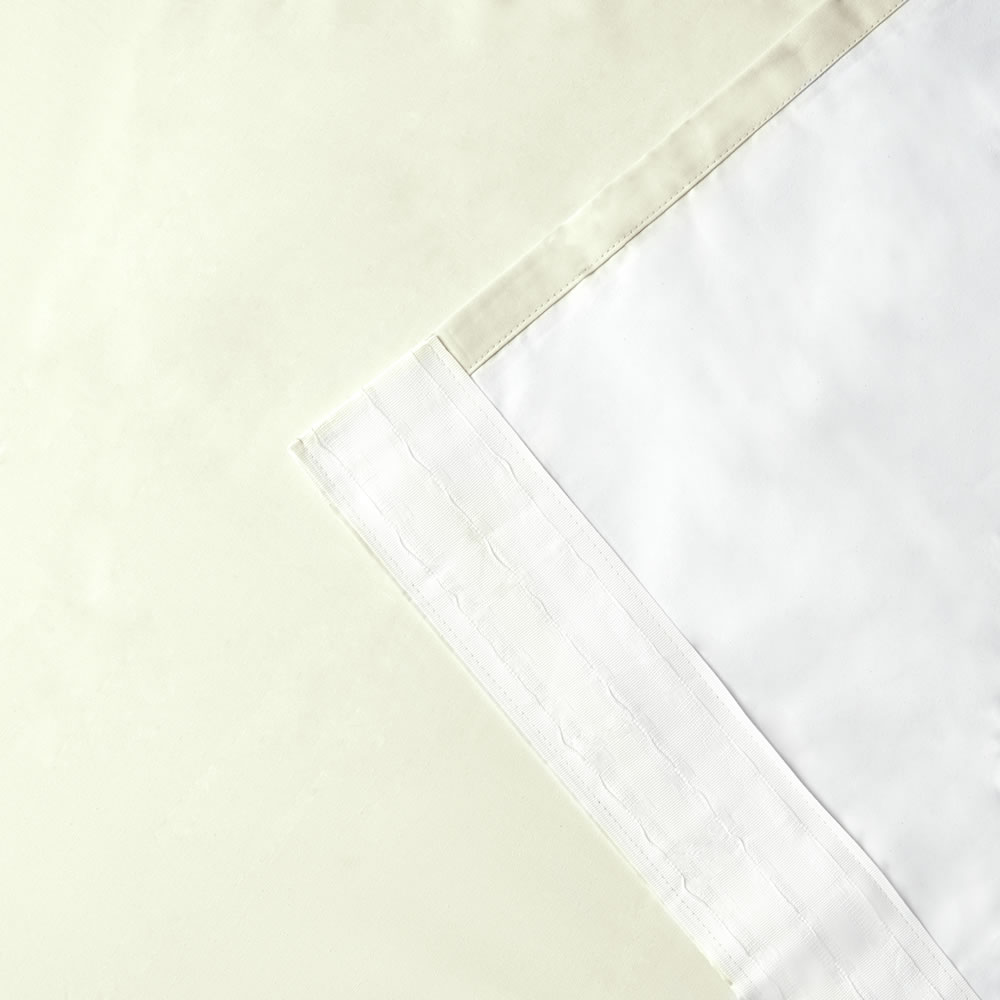 Wilko Cream Thermal Blackout Pencil Pleat Curtains 167 W X 137cm D