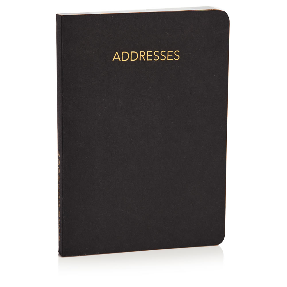 Wilko A6 Black Address Book Image