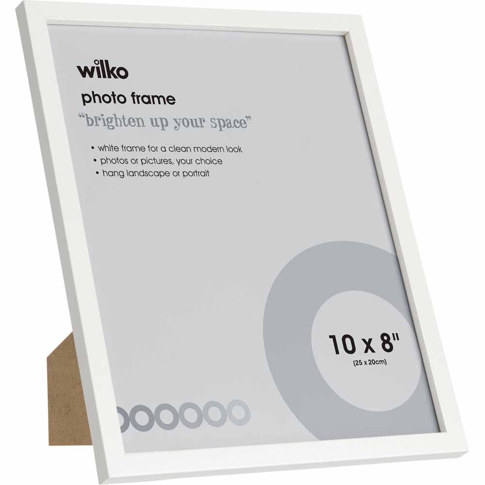 Wilko White Photo Frame 10x8 inch 3pk Wilko