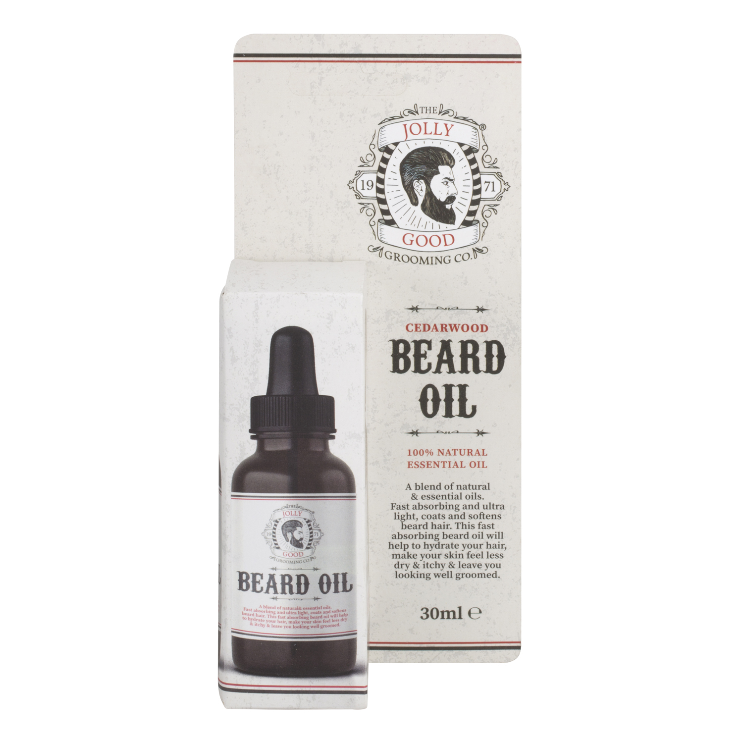 Jolly Good Grooming Company Cedarwood Beard Oil Image 1