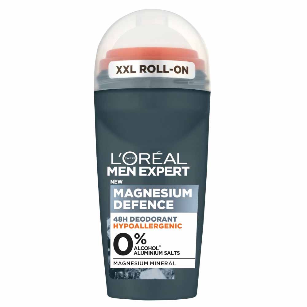 L'Oreal Men Expert Magnesium Defence Roll On Deodorant 50ml Image 1