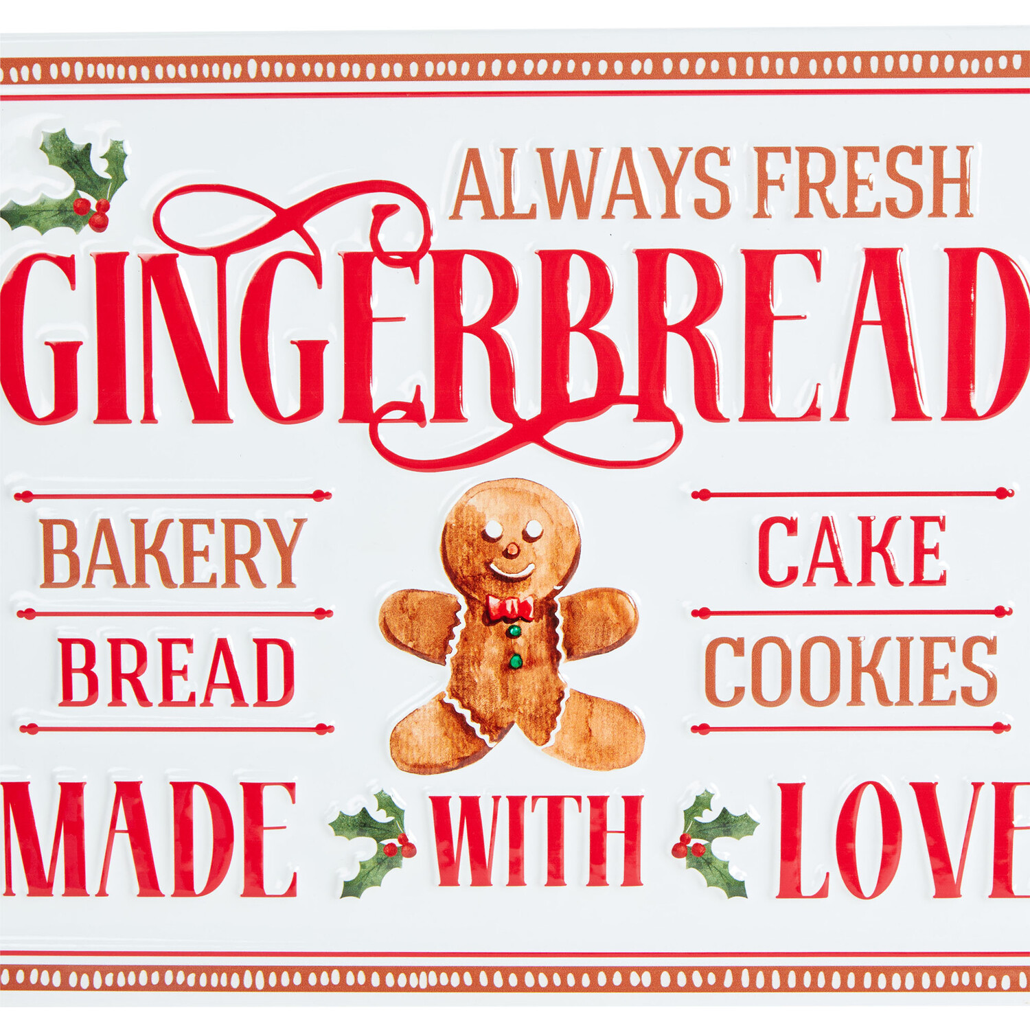 Gingerbread Made with Love Wall Plaque Image 3