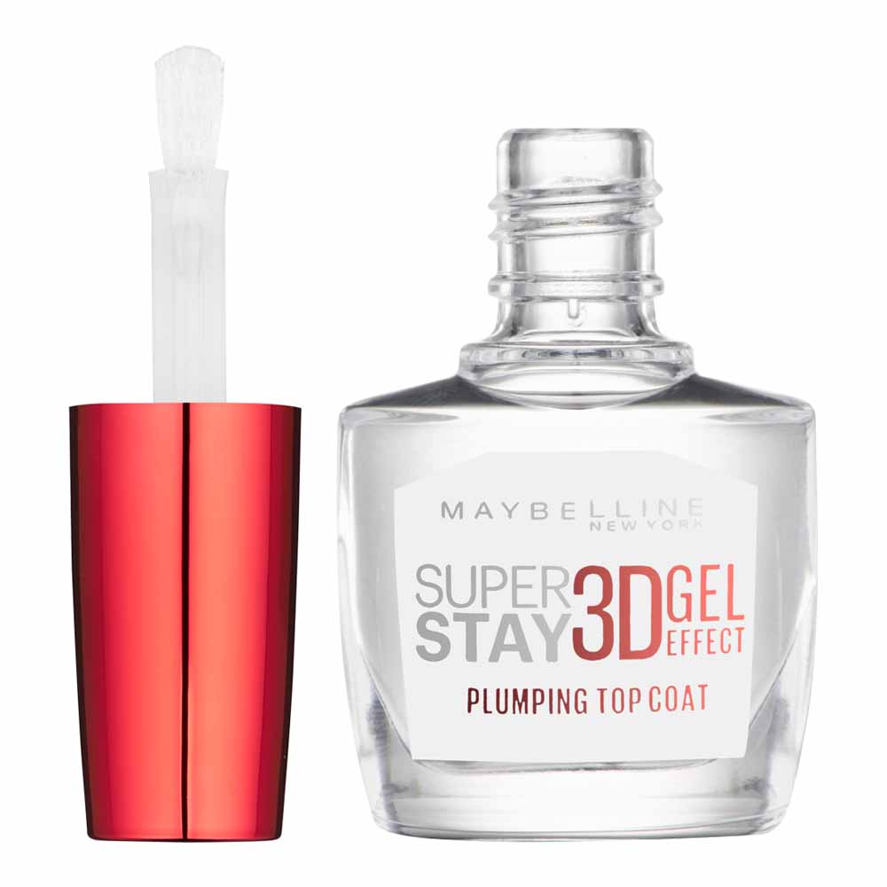 Maybelline SuperStay 3D Gel Effect Plumping Nail Top Coat 15ml Image 2