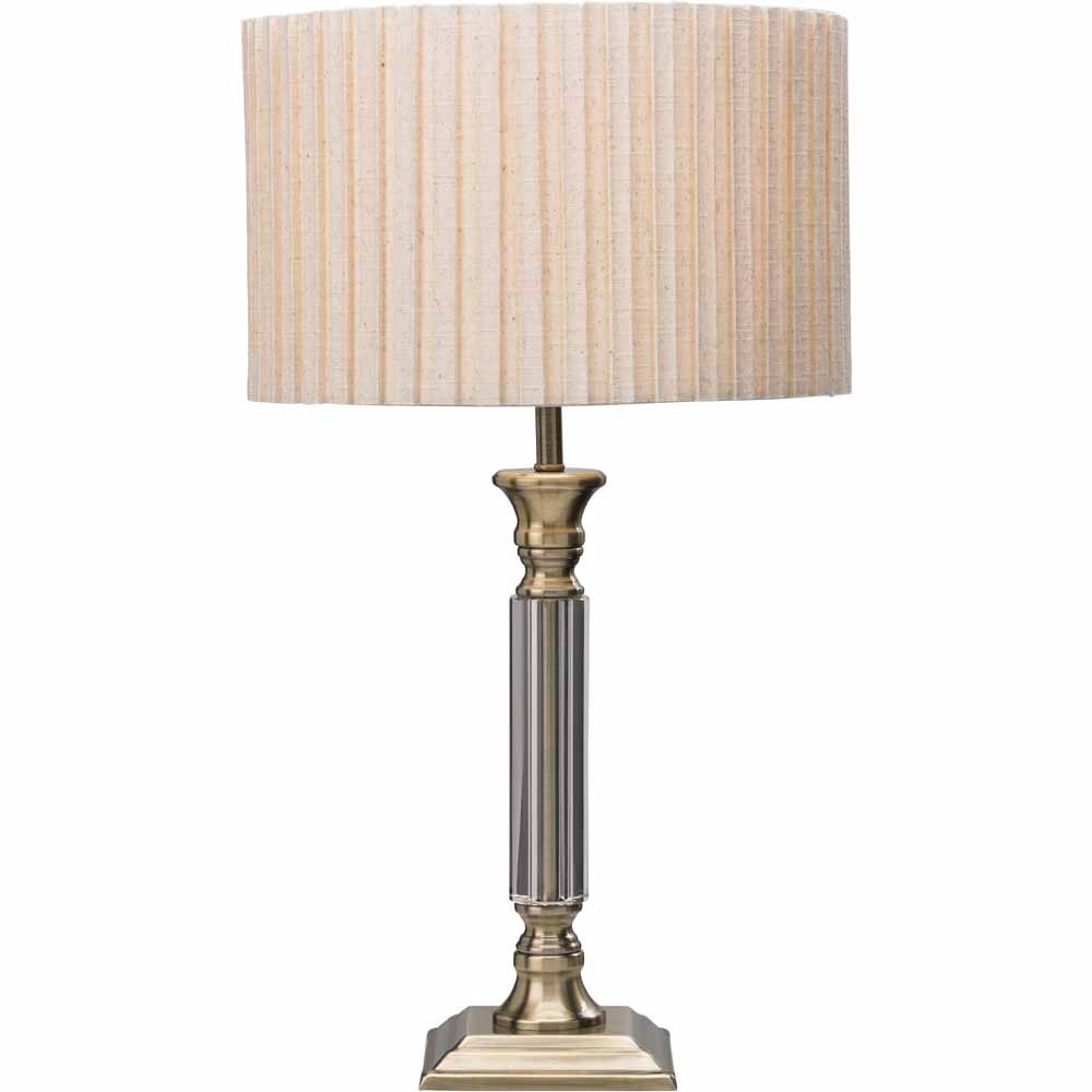 Lighting & Interiors Rome Brass Antique Style Table Lamp Image
