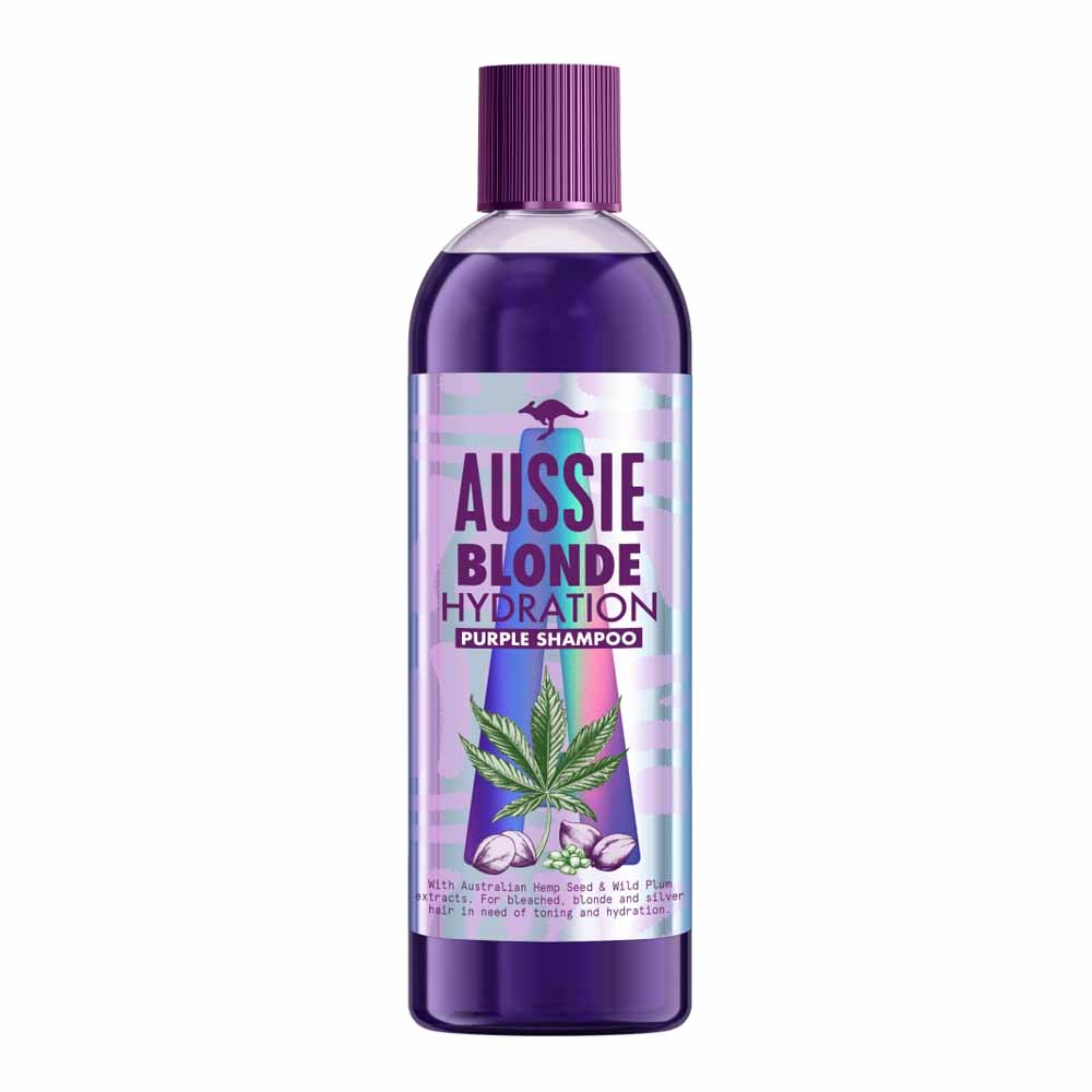 Aussie Blonde Hydration Purple Shampoo 290ml Image 2