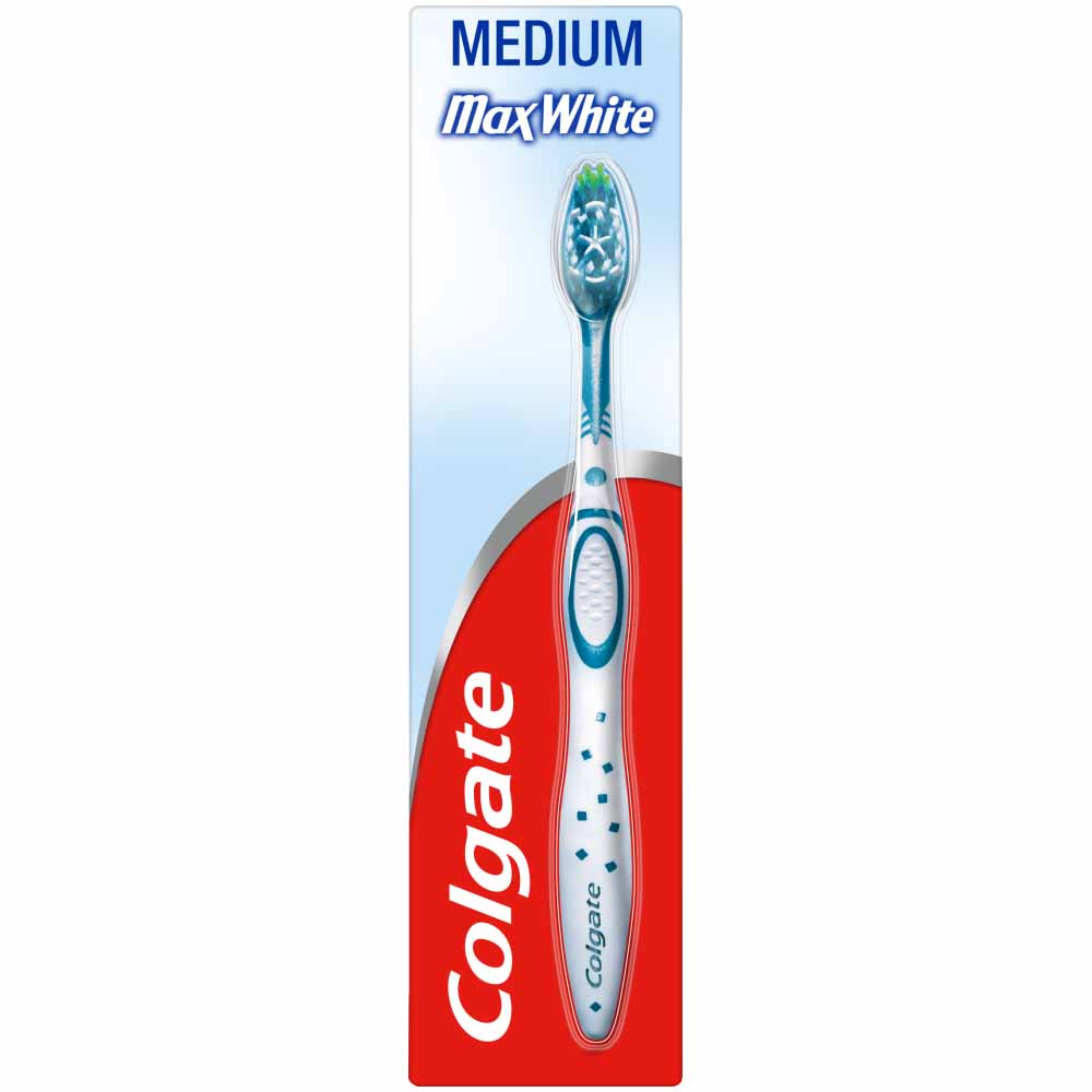 Colgate Max Whitening Medium Toothbrush Image 1