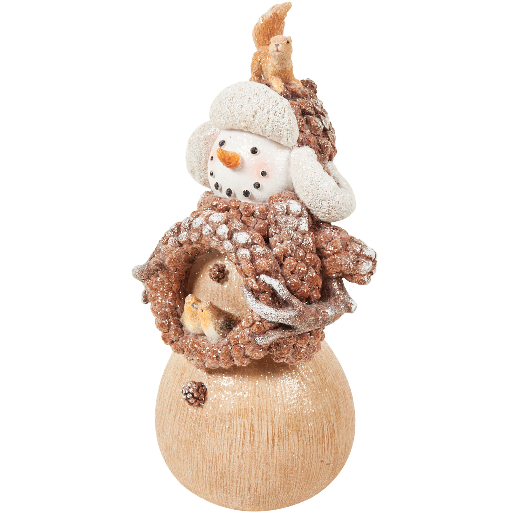 Woodland Snowman Decoration - Natural Image 5