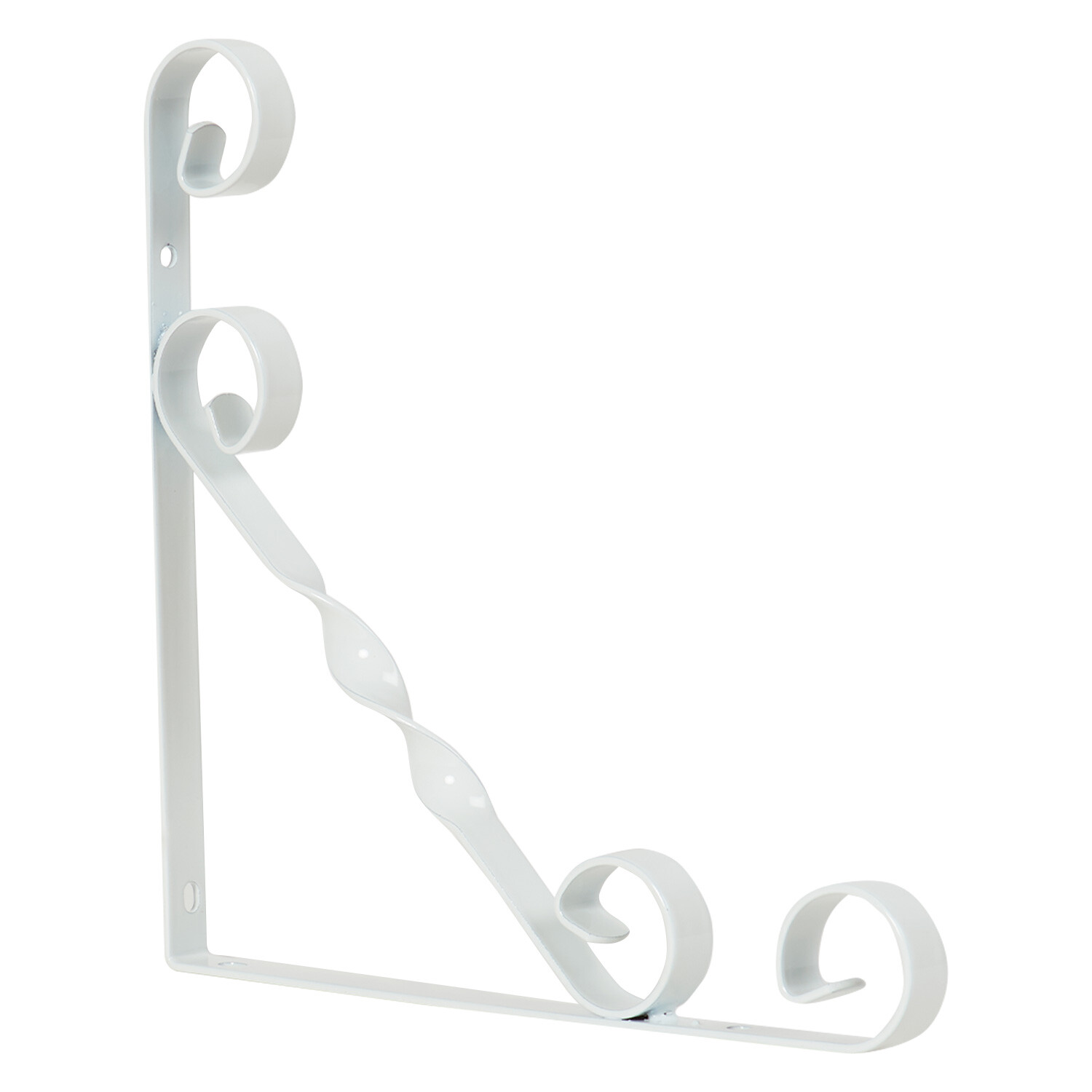 Ornamental Scroll Bracket - White / 20cm Image 3