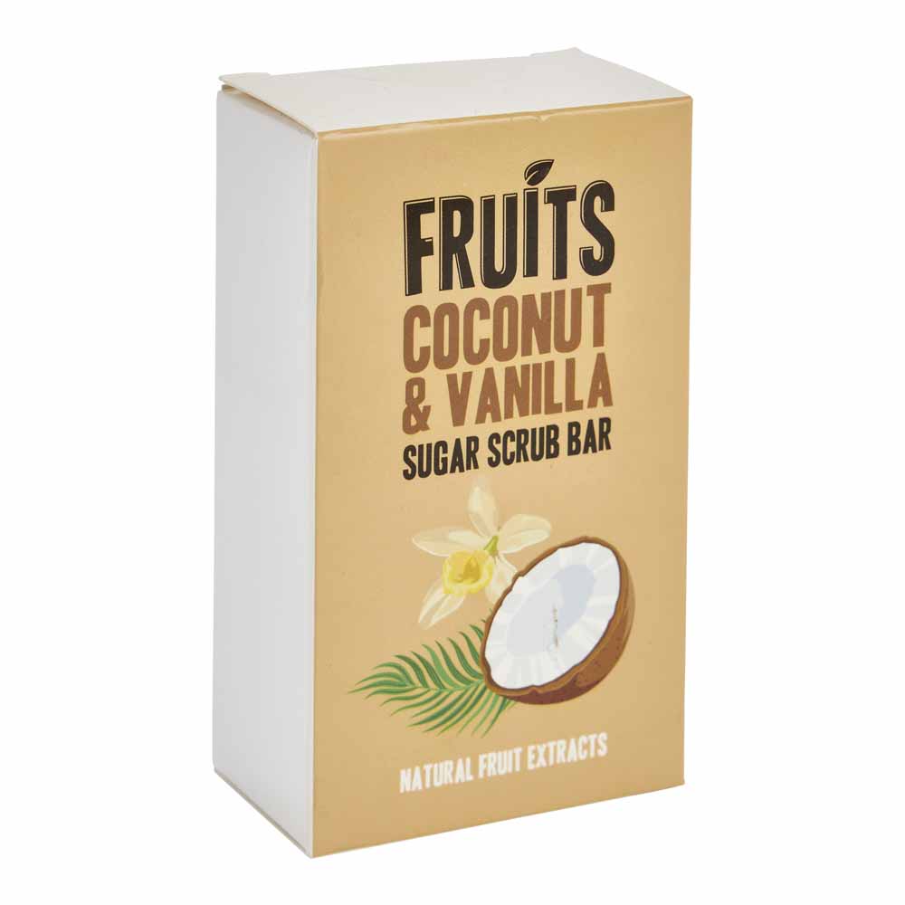 Fruit Scrub Bar Coconut & Vanilla 200g Image 1