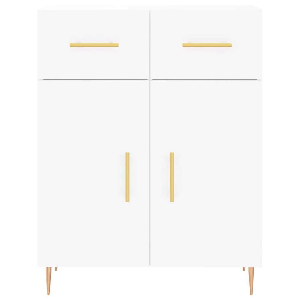 vidaXL 4 Door 2 Drawer White Highboard Image 8