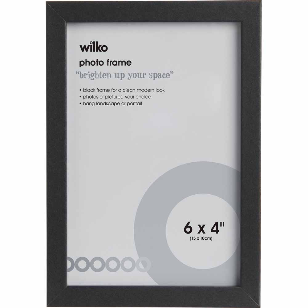 Wilko Black Photo Frame 6x4 inch 3pk Wilko