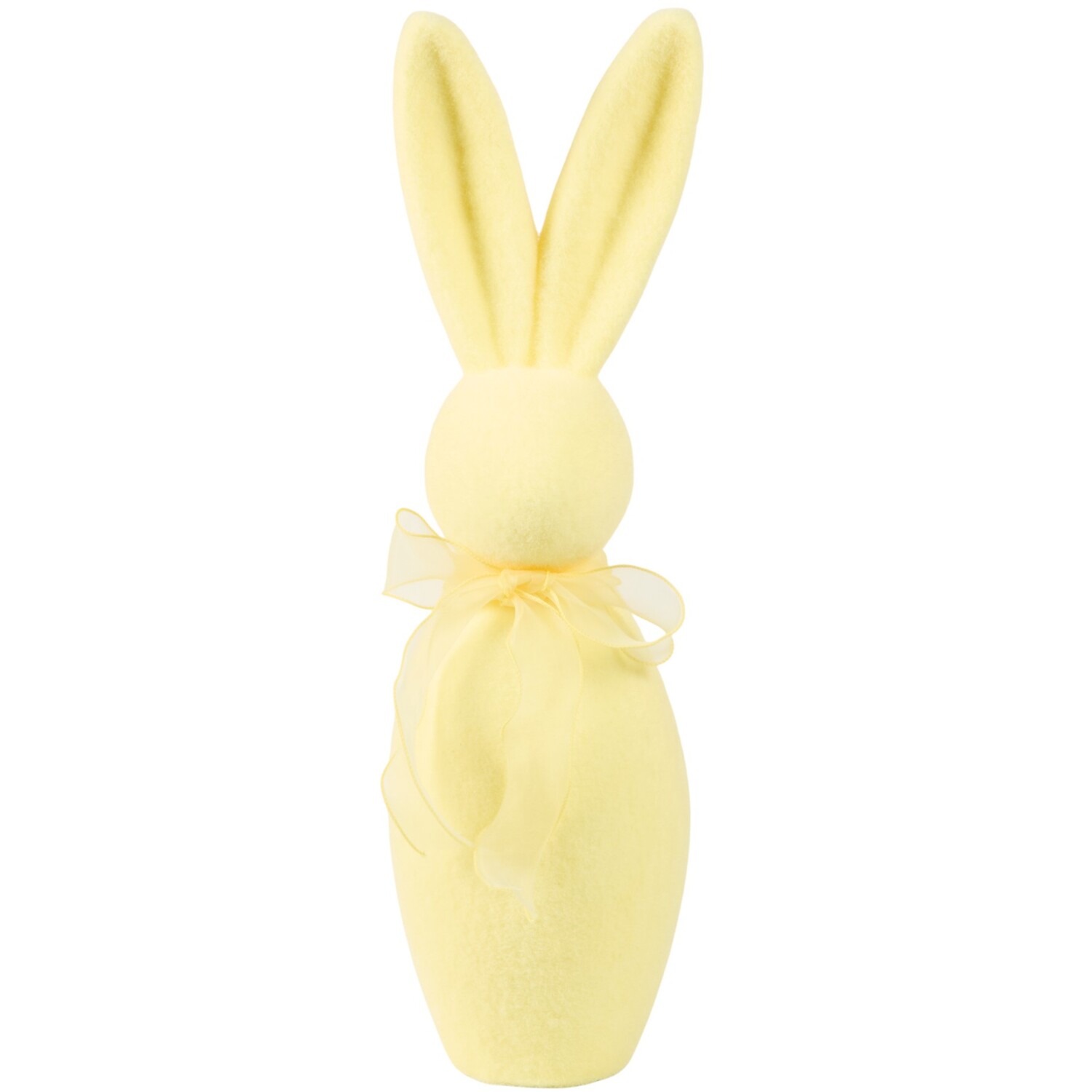 Pastel Flocked Bunny Ornament Image 3