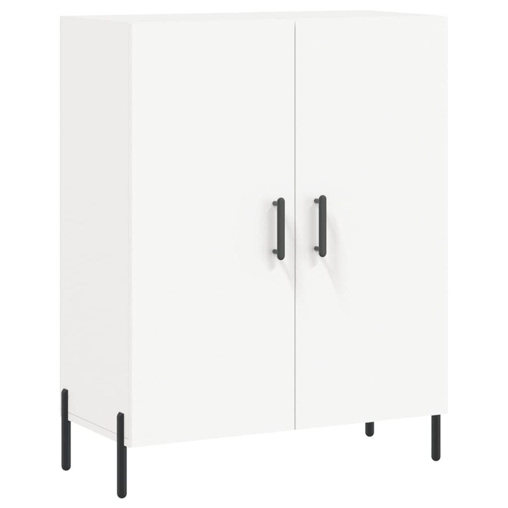 vidaXL 2 Door 3 Shelf White Highboard Image 7