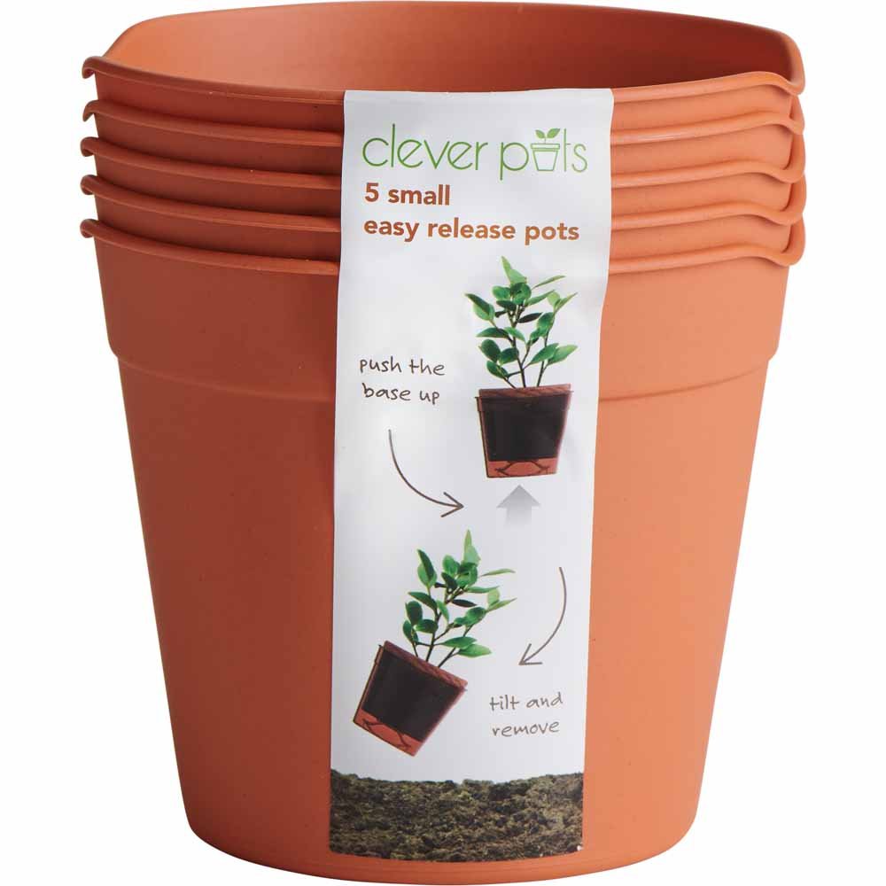 Clever Pots Small Easy Release Propagation Pots 9.8 x 8.7cm 5 Pack Image 1