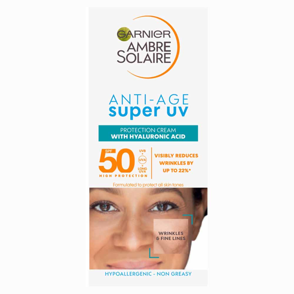 Garnier Ambre Solaire Sensitive Advanced Anti Age Face UV 50ml Image 1