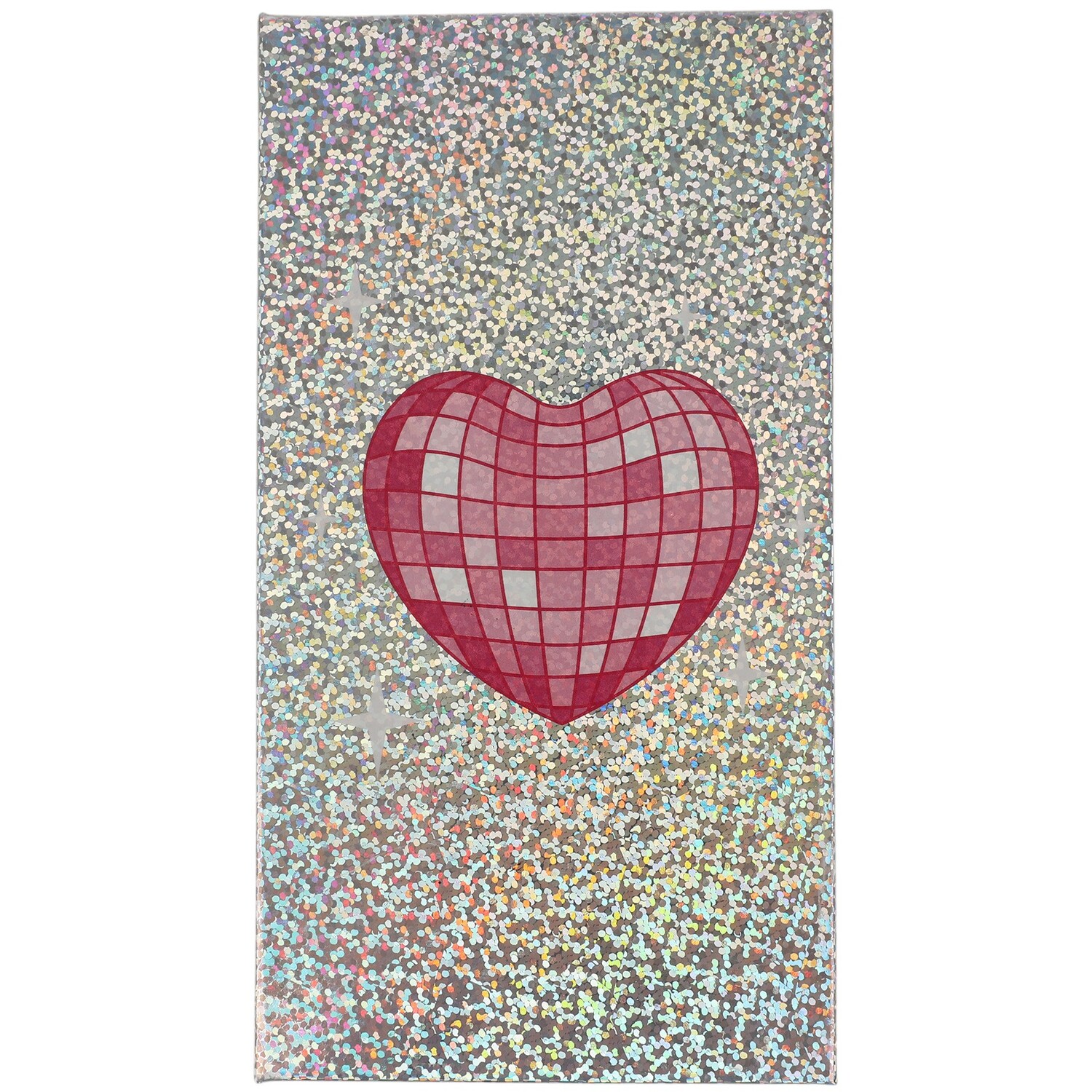 Let's Dance Memo Pad and Sticky Notes Silver and Pink Image 1