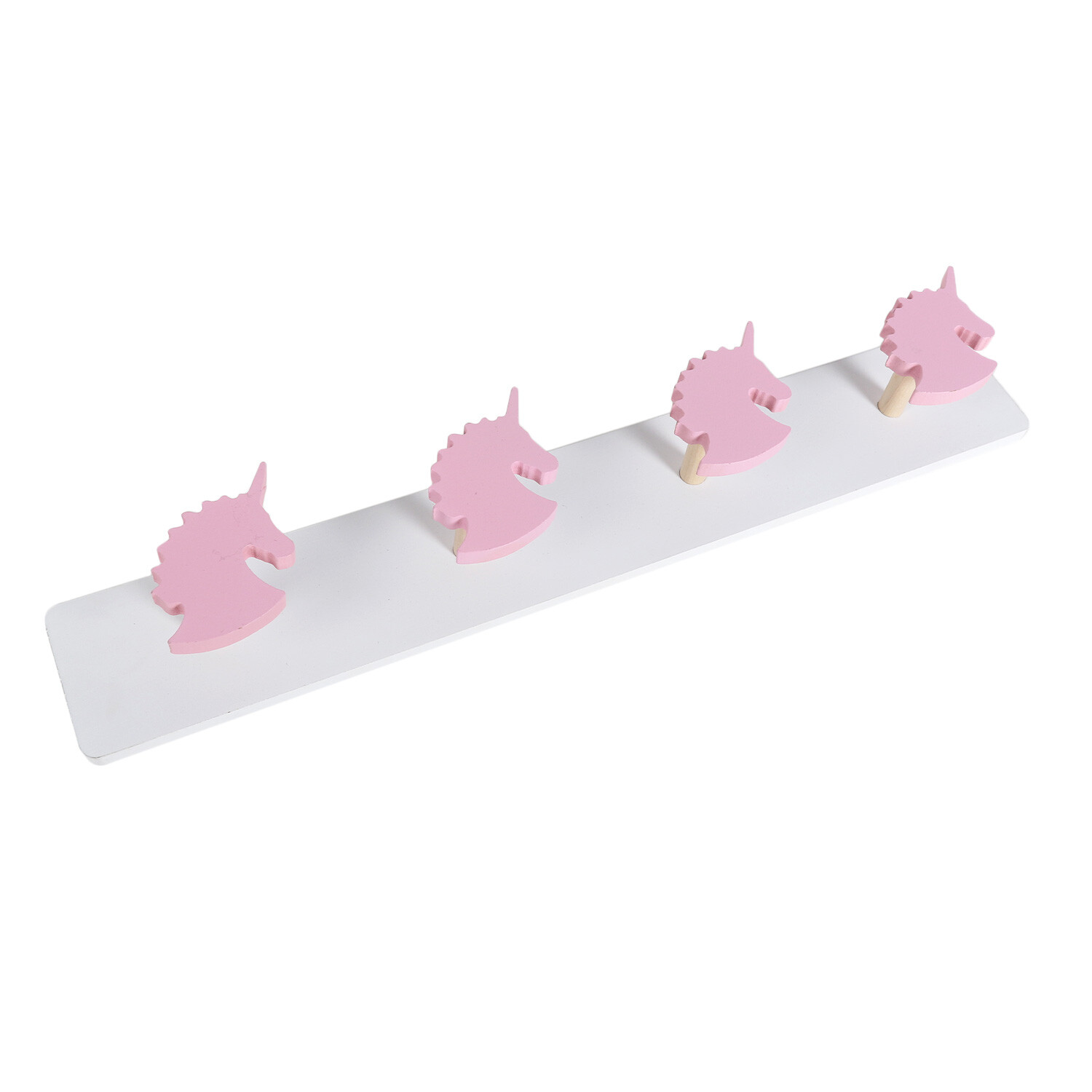 Unicorn 4 Hook Rail - Pink Image 2