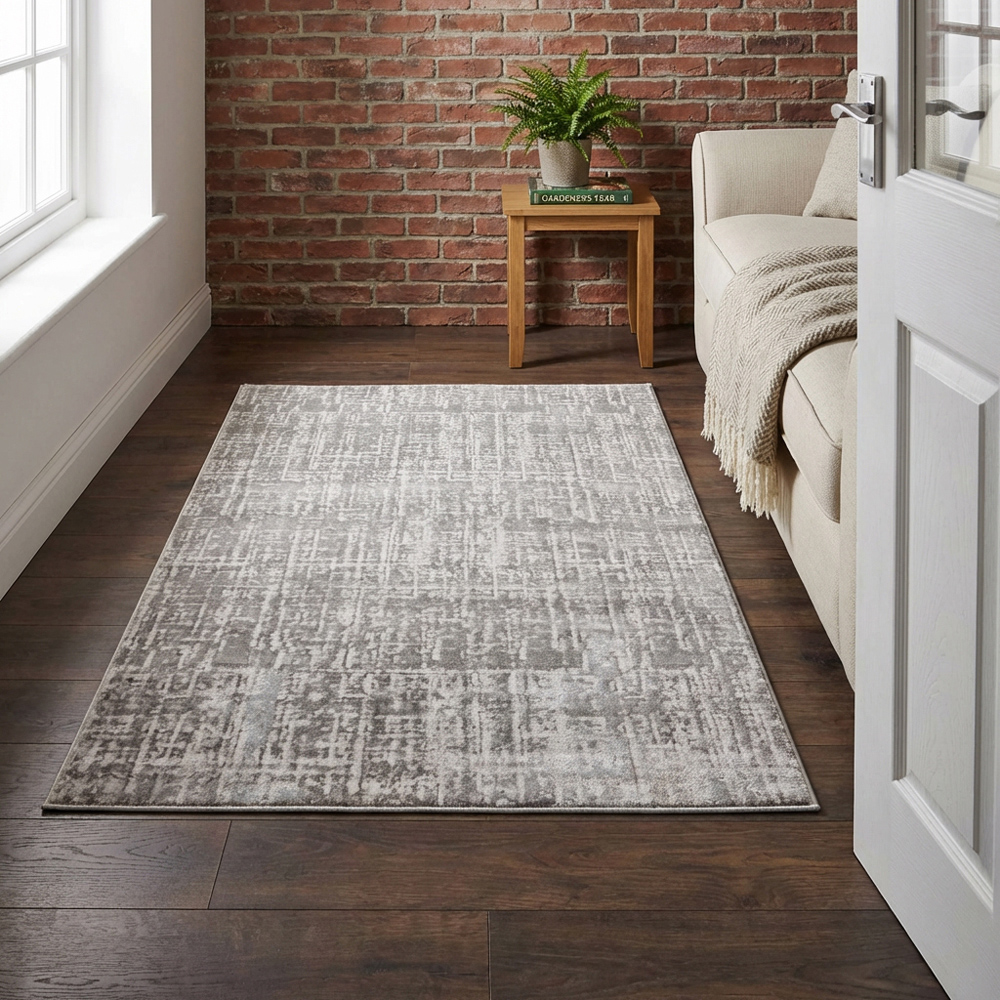 Eden Texture Rug - Grey Image 5