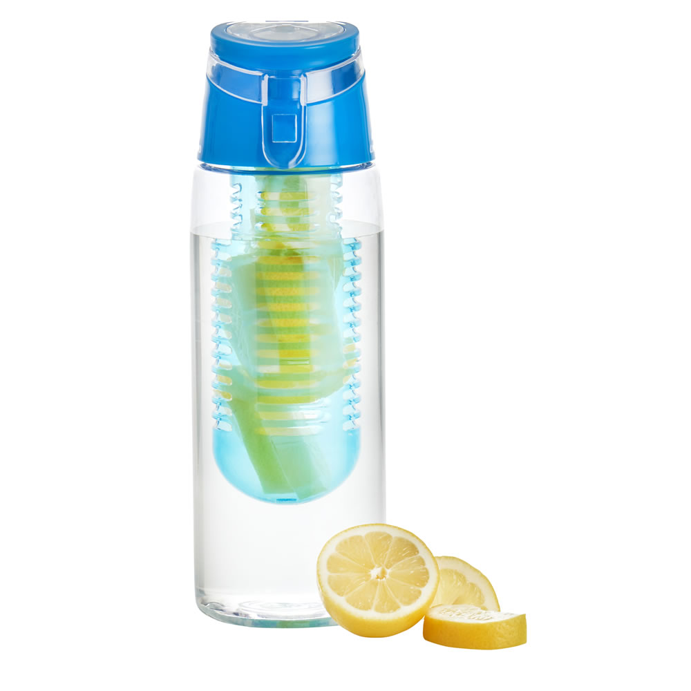 Wilko Fruit Infuser Bottle Blue 700ml Wilko