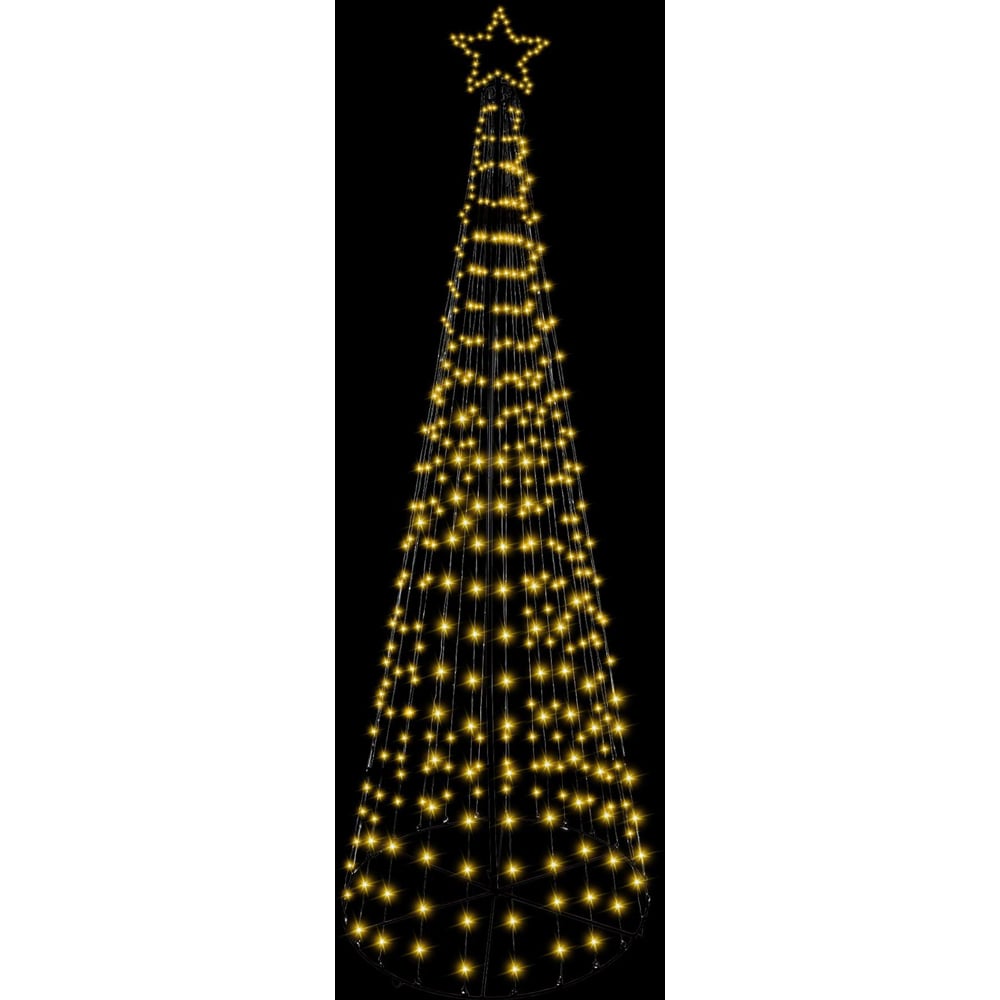 Shatchi Warm White LED Pre Lit Maypole Artificial Christmas Tree 4.7ft Image 3