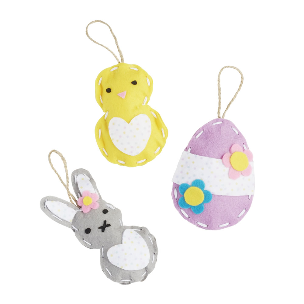 Wilko Easter Sew Your Own Characters 3pk Image 1