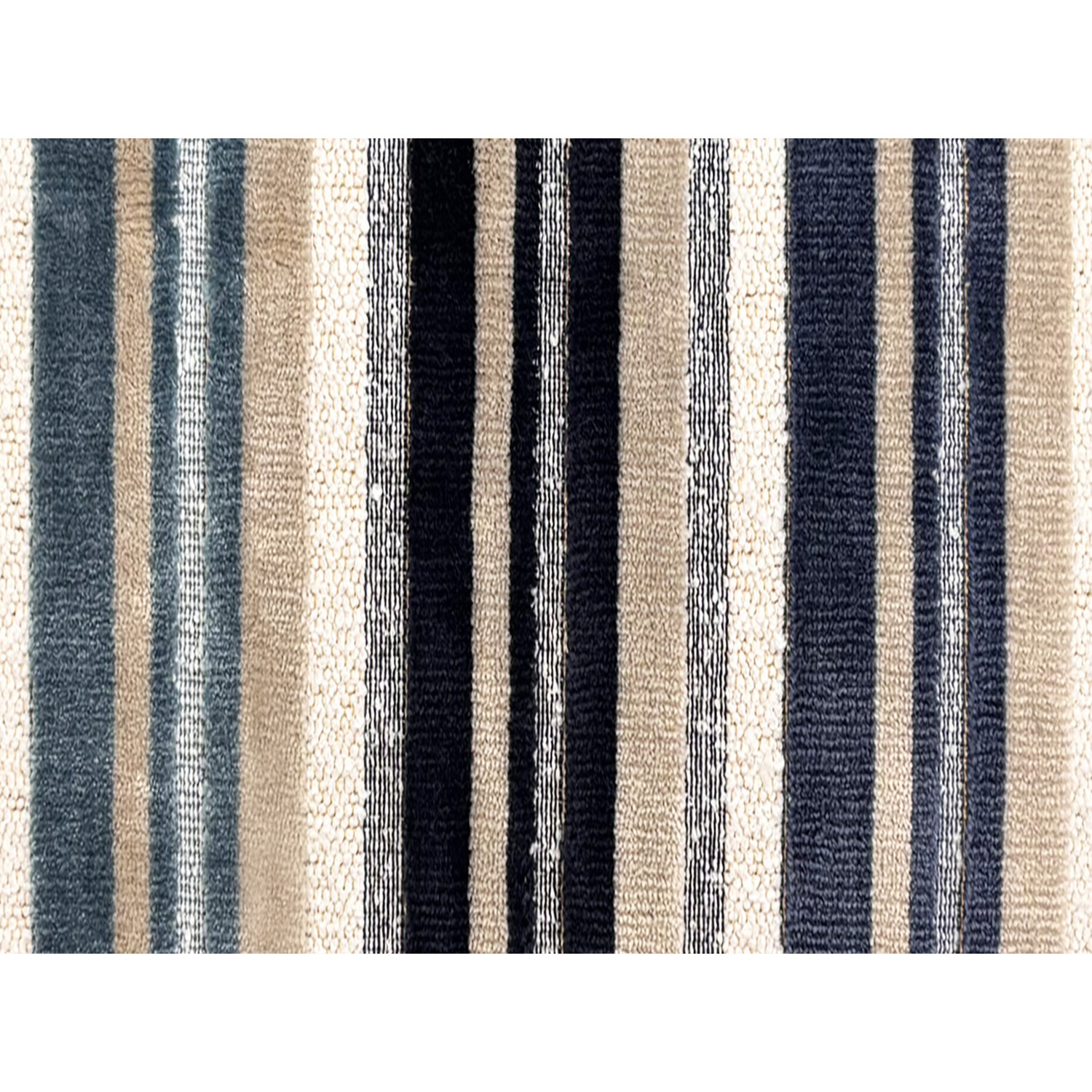 Sandringham Stripe Cushion Blue Image 2