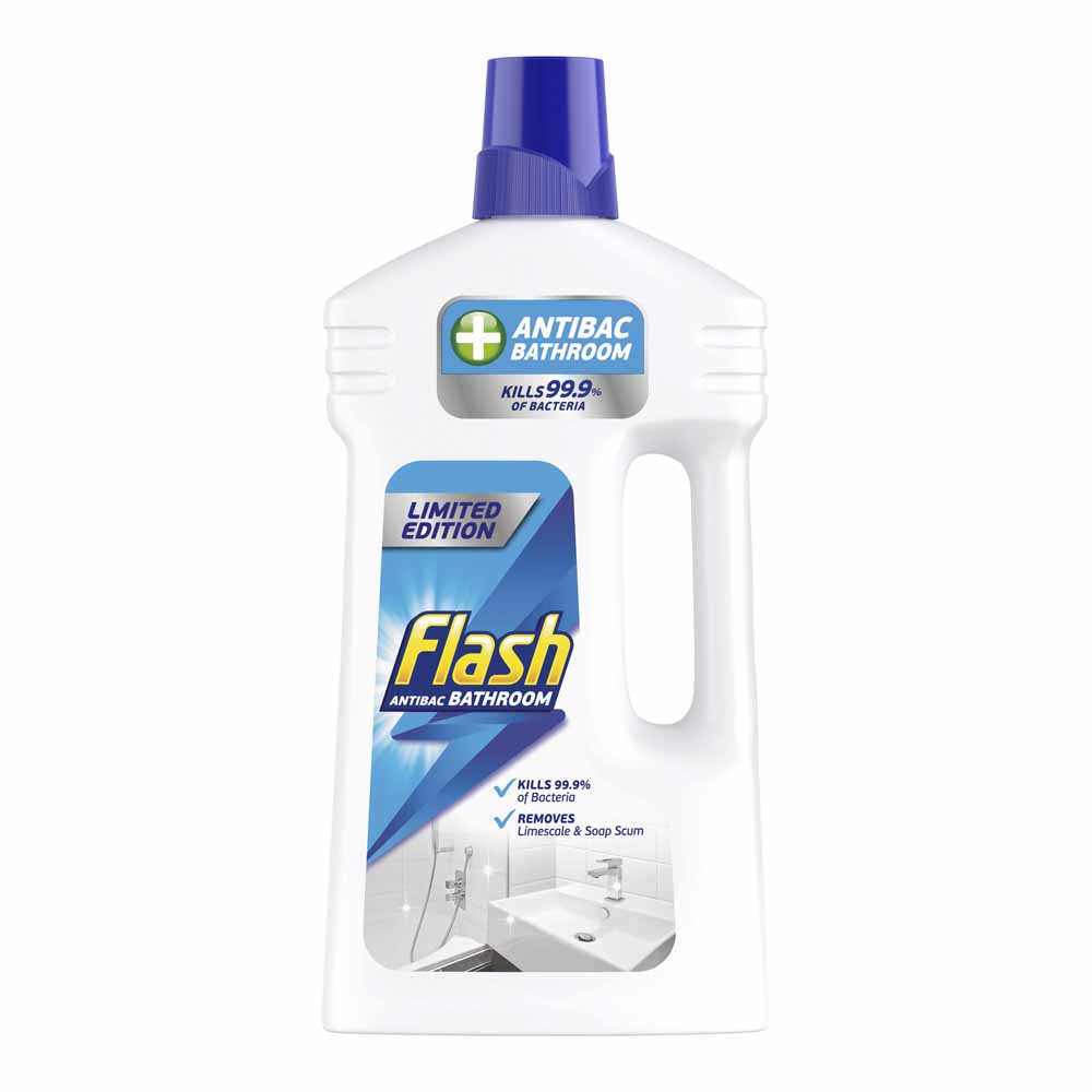 Flash Bathroom 3in1 Anti-Bac Liquid 1L Image