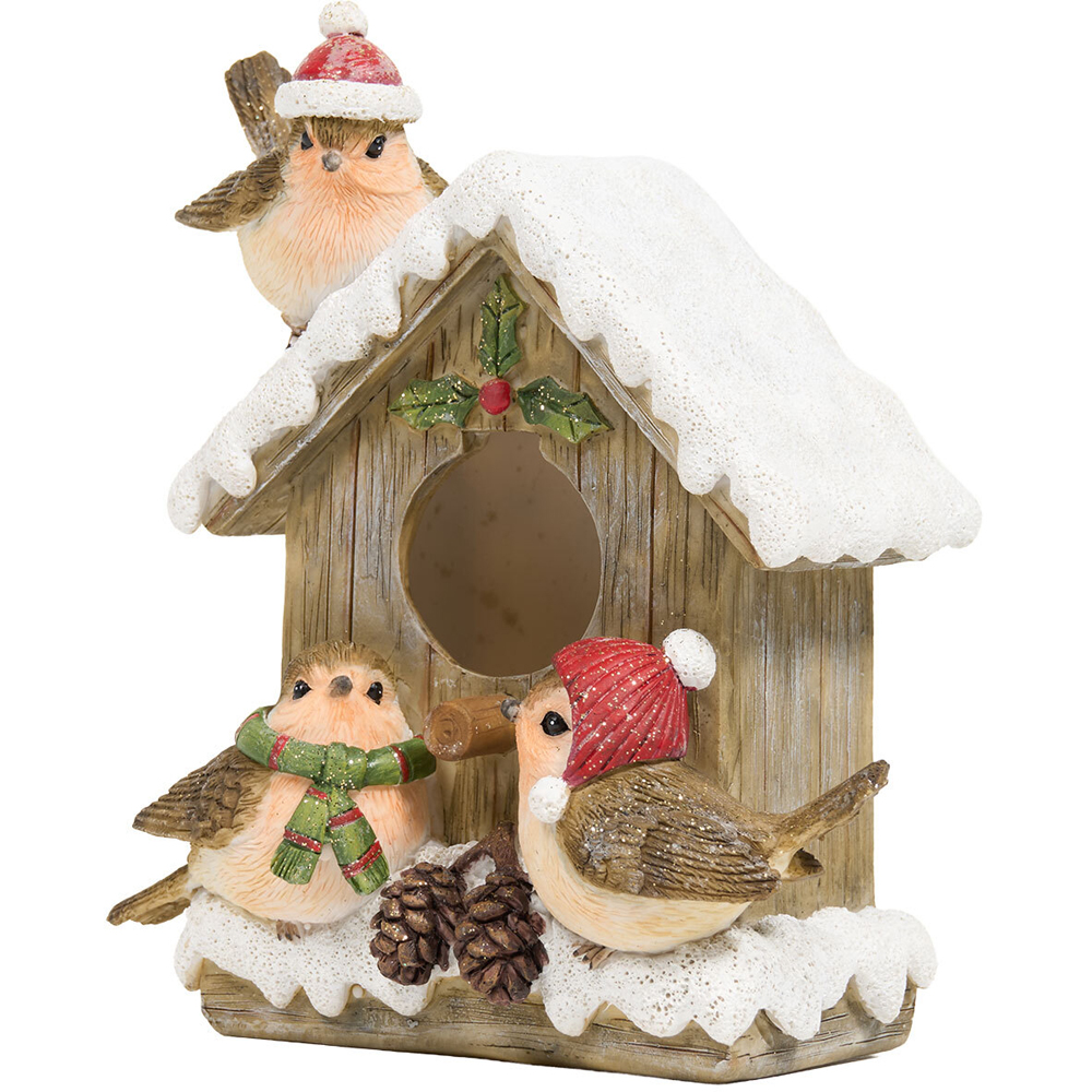 Light Up Robin Birdhouse Ornament Image 3