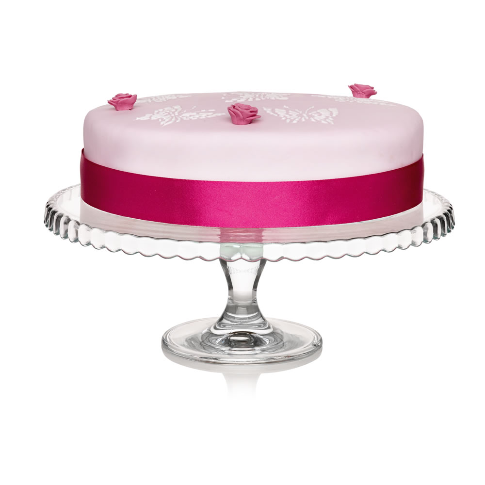 Wilko 32cm Glass Cake Stand Image