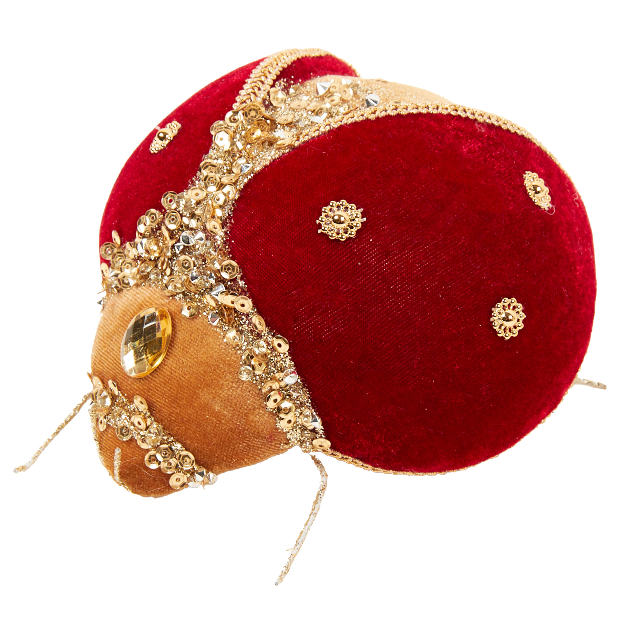 Jewelled Ladybird Decoration - Red Image 1