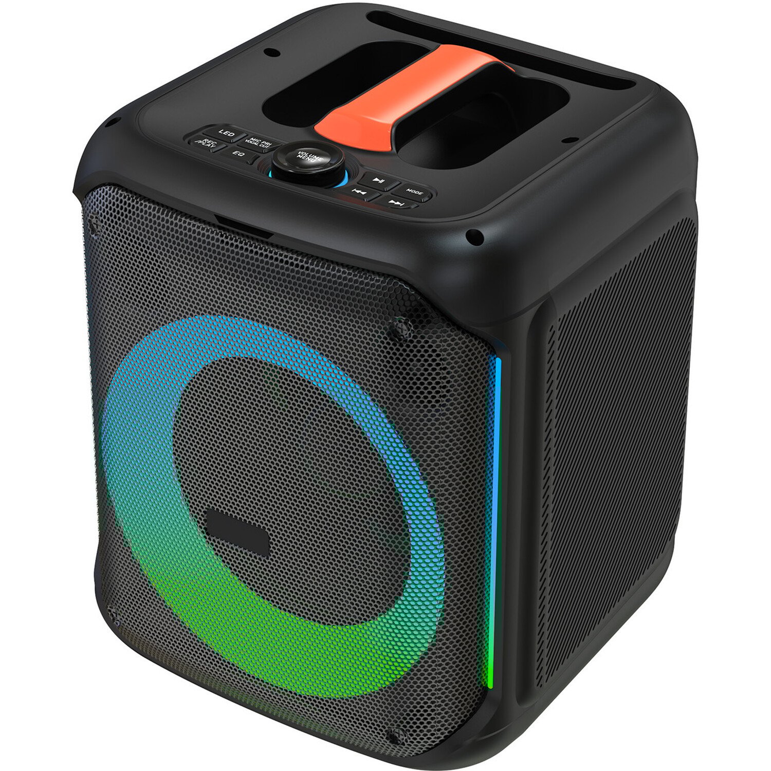 Party Speaker with Mic and Lighting Stand Image 4