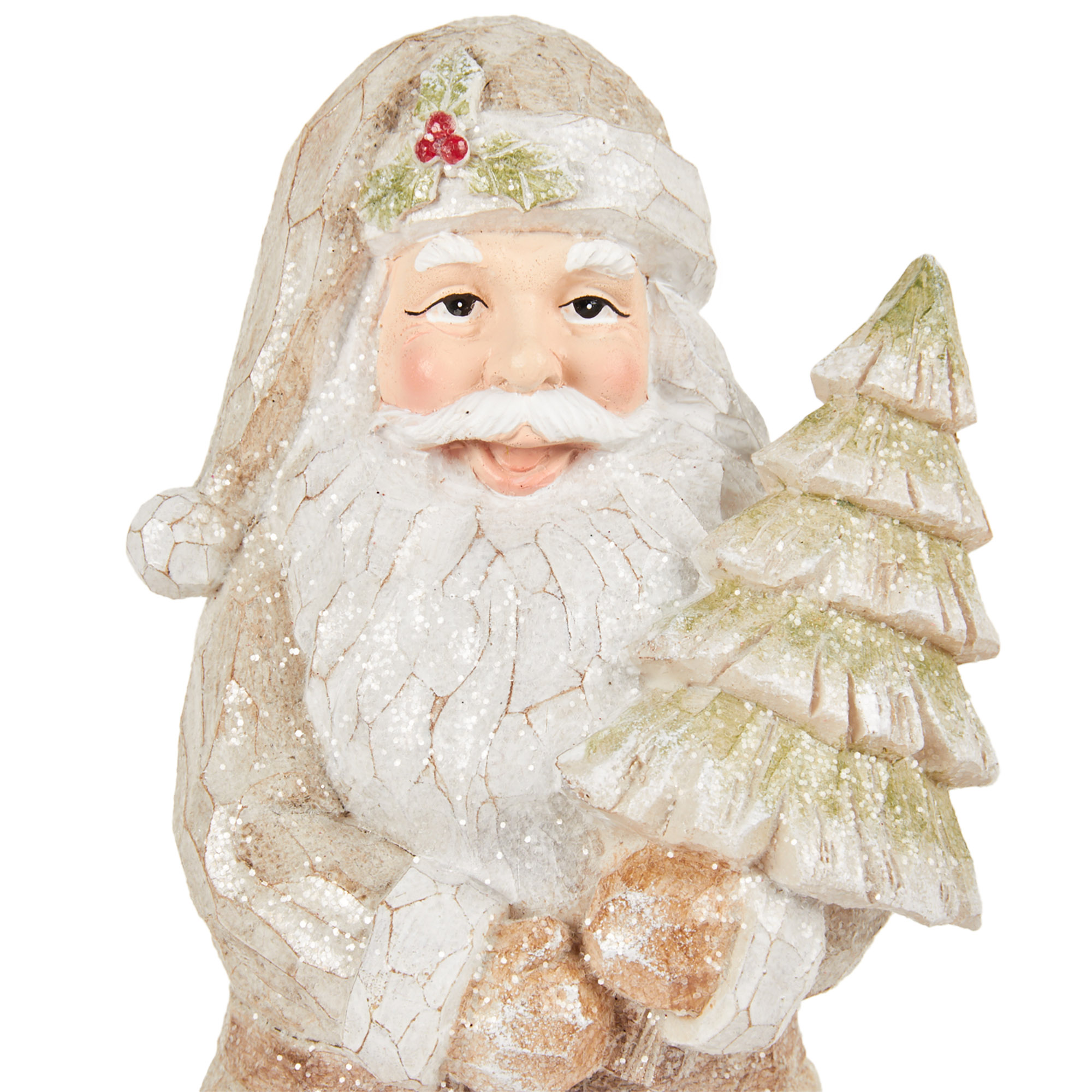 Wood Effect Santa Ornament Image 2
