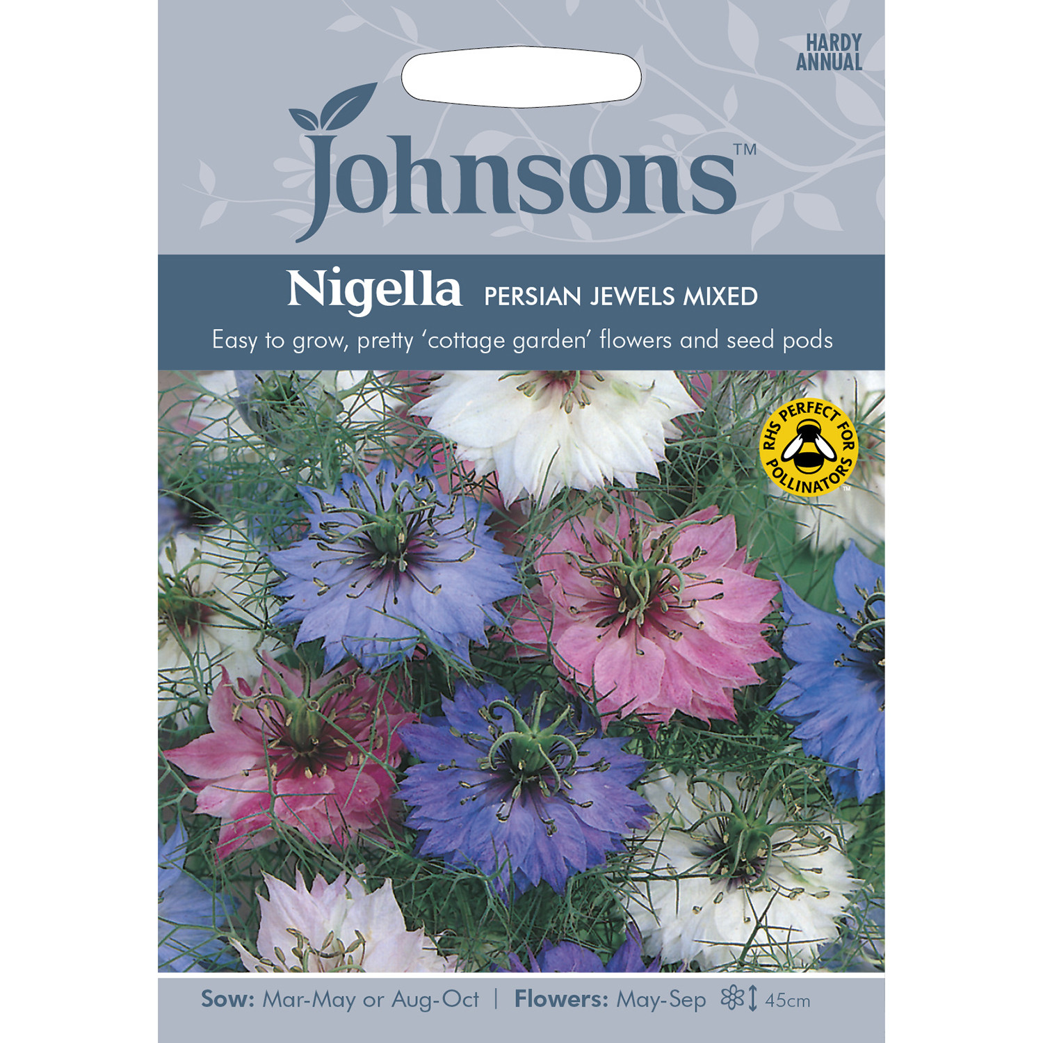 Johnsons Nigella Persian Jewels Mixed Flower Seeds Image 2