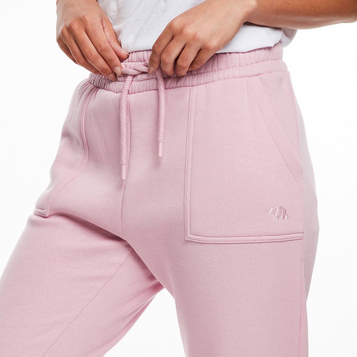 Ladies Fleece Jogpants - Pink / 14 Image 2