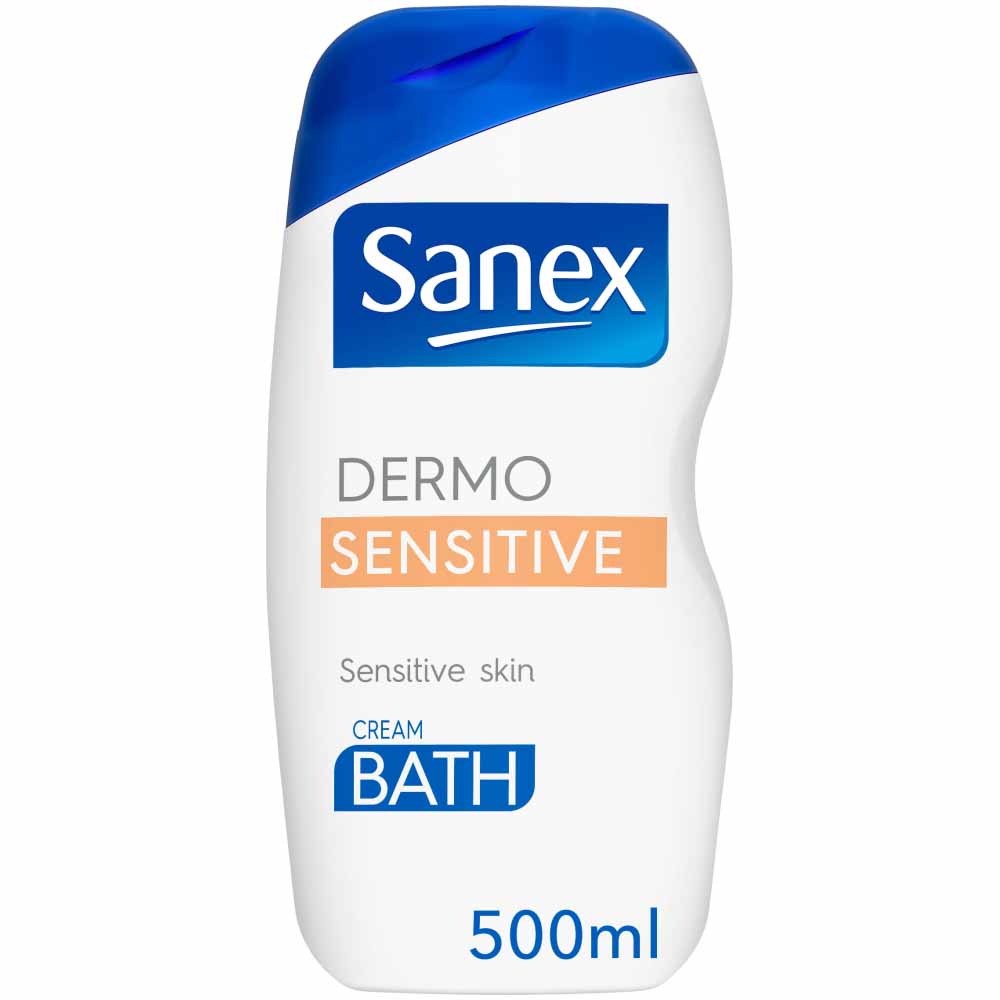 Sanex Sensitive Skin Bath Creme 500ml Wilko